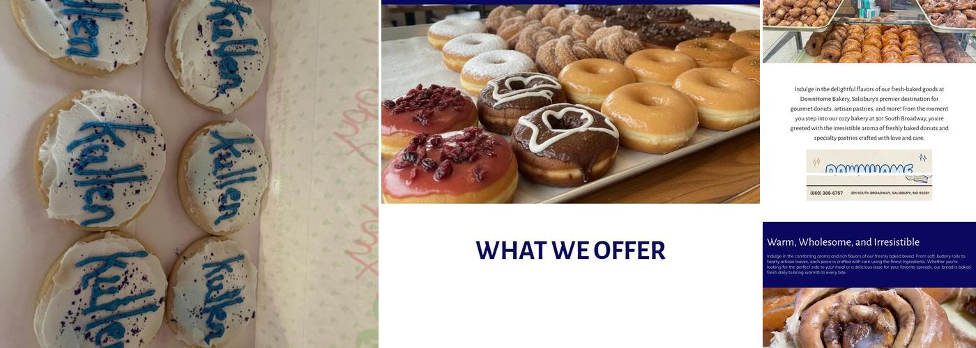 DownHome Bakery Menu