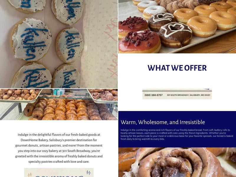 DownHome Bakery Menu