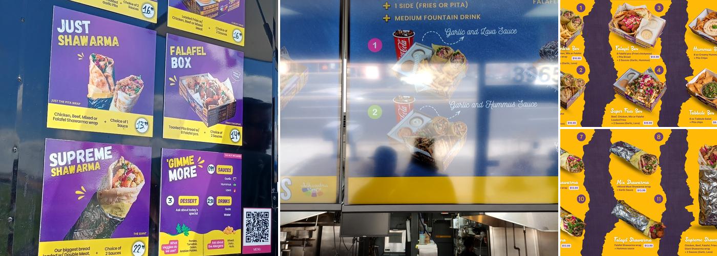 Alhambra Shawarma Menu