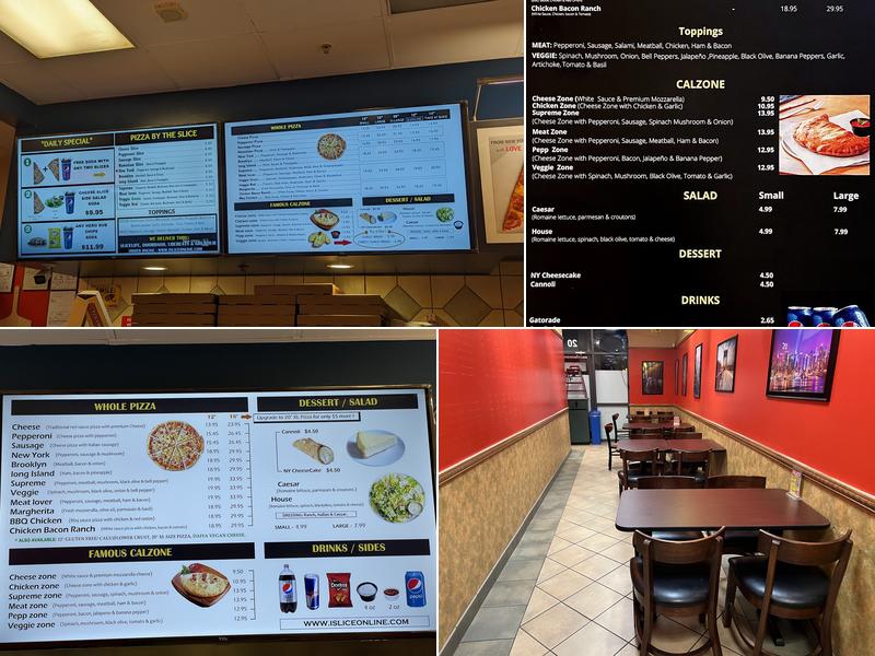 Slice Pizza Menu