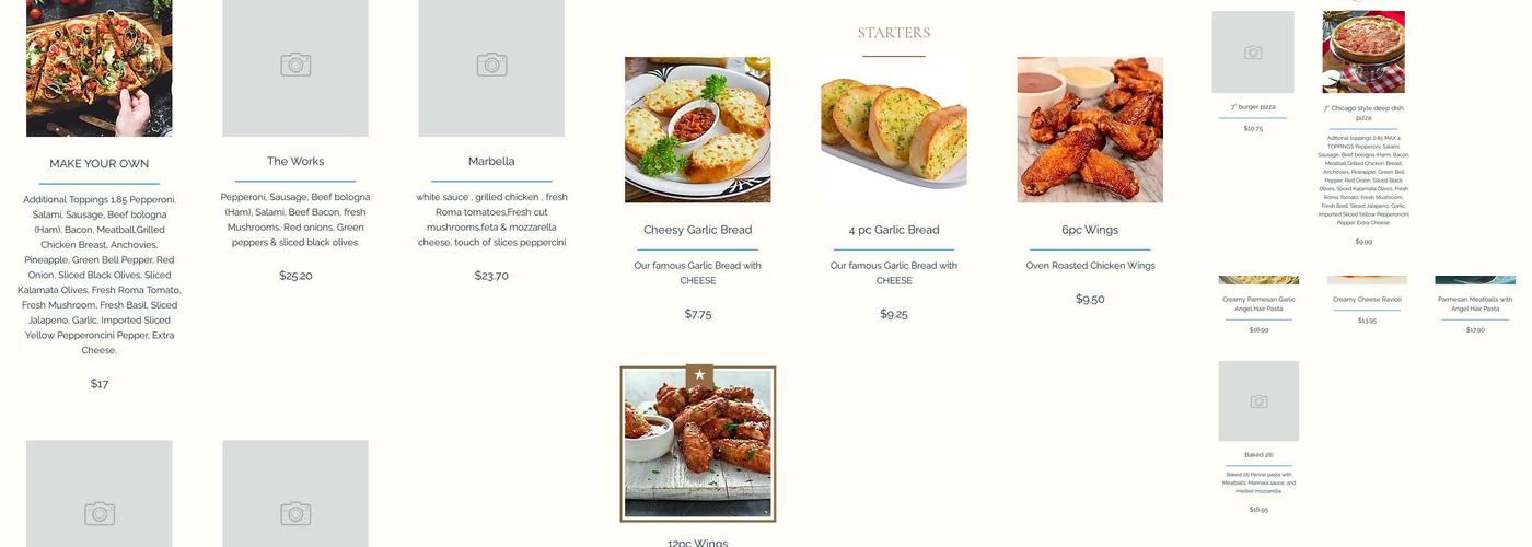 SJC Bistro Menu