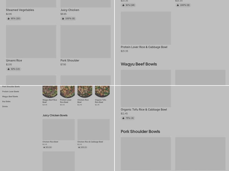Umami Express Menu