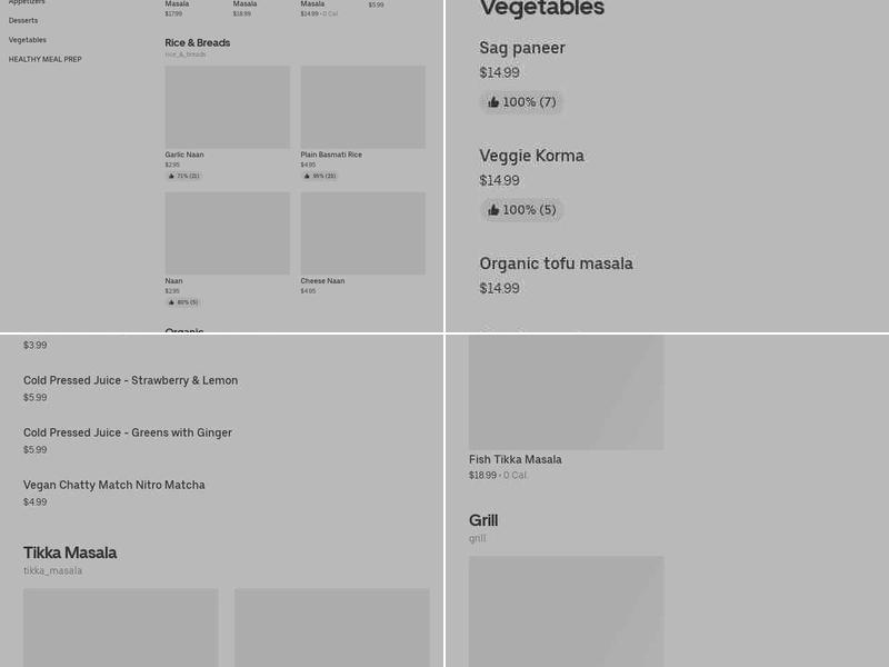 Tikka Masala & Grill Menu