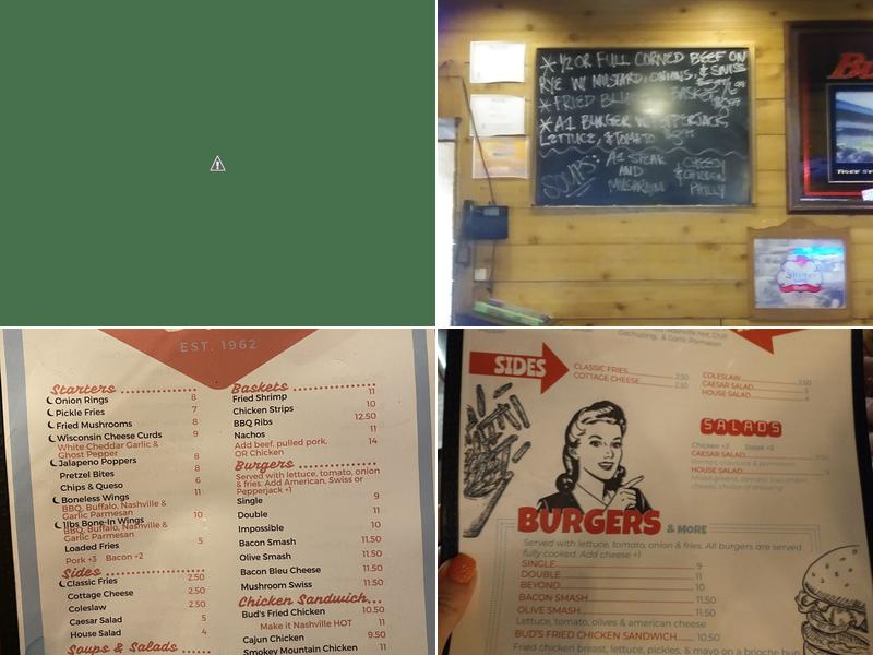 Bud's Bar Menu