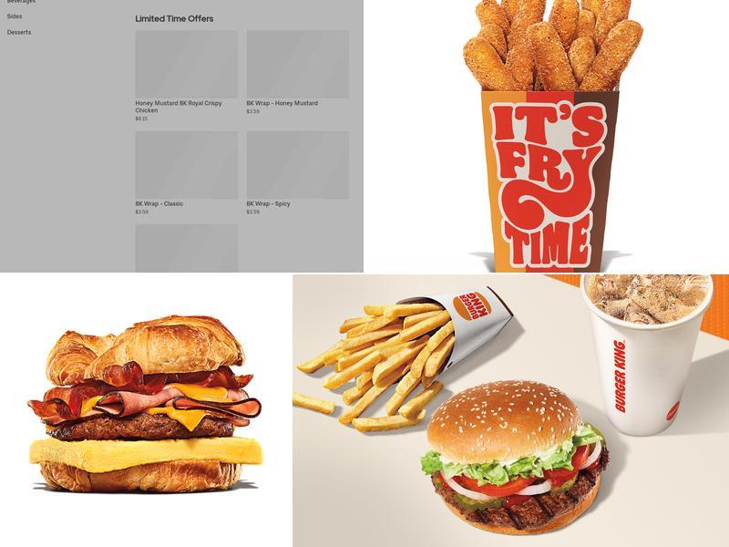 Burger King Menu