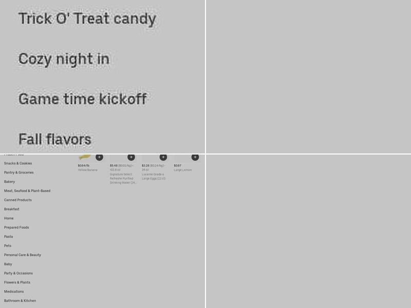 Safeway Menu
