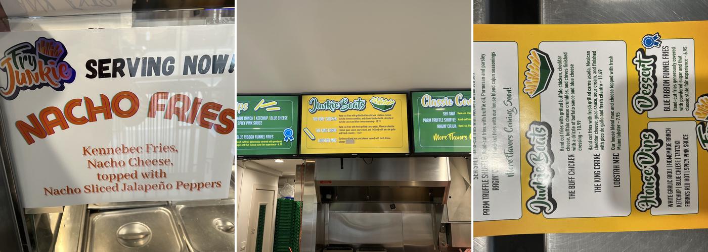 Fry Junkie Menu