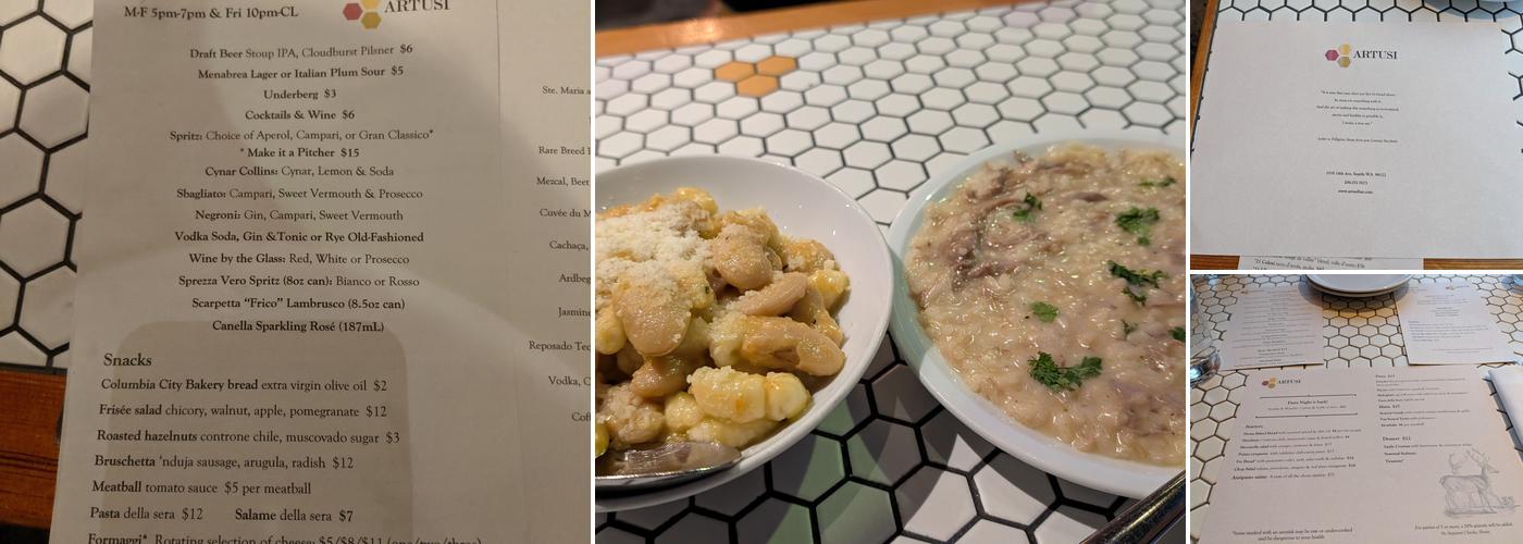 Artusi Menu