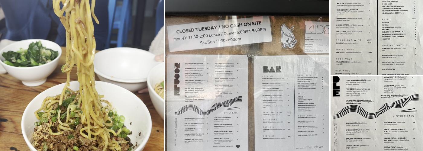 Noodle/Bar Menu