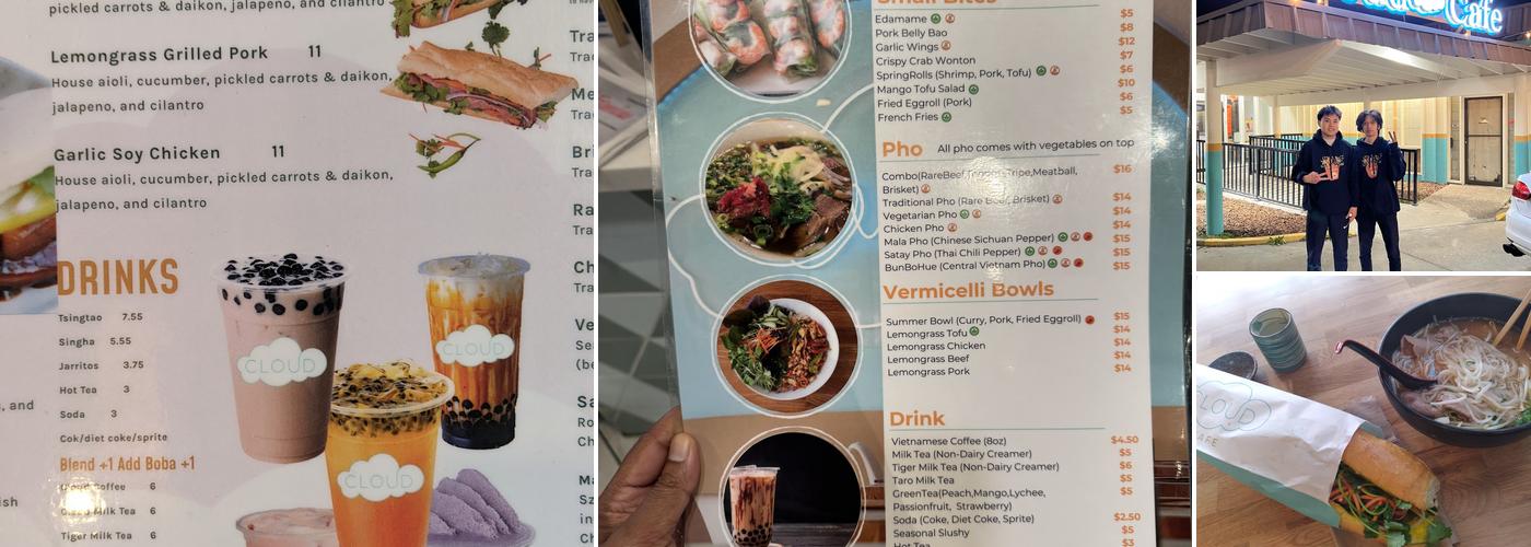 Cloud Cafe Menu