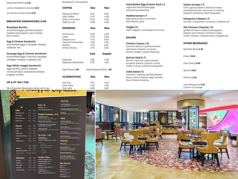 Pineapple Espresso at The Maxwell Hotel Menu