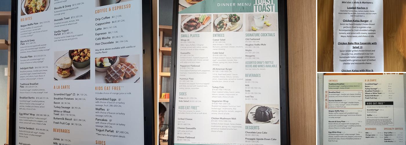 Toast to Toast - Breakfast, Bites & Bar Menu