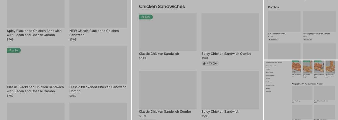 Chicken City Menu