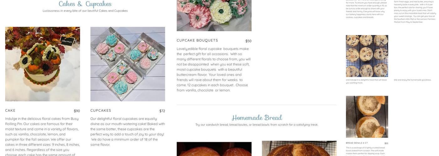 Busy Rolling Pin Menu