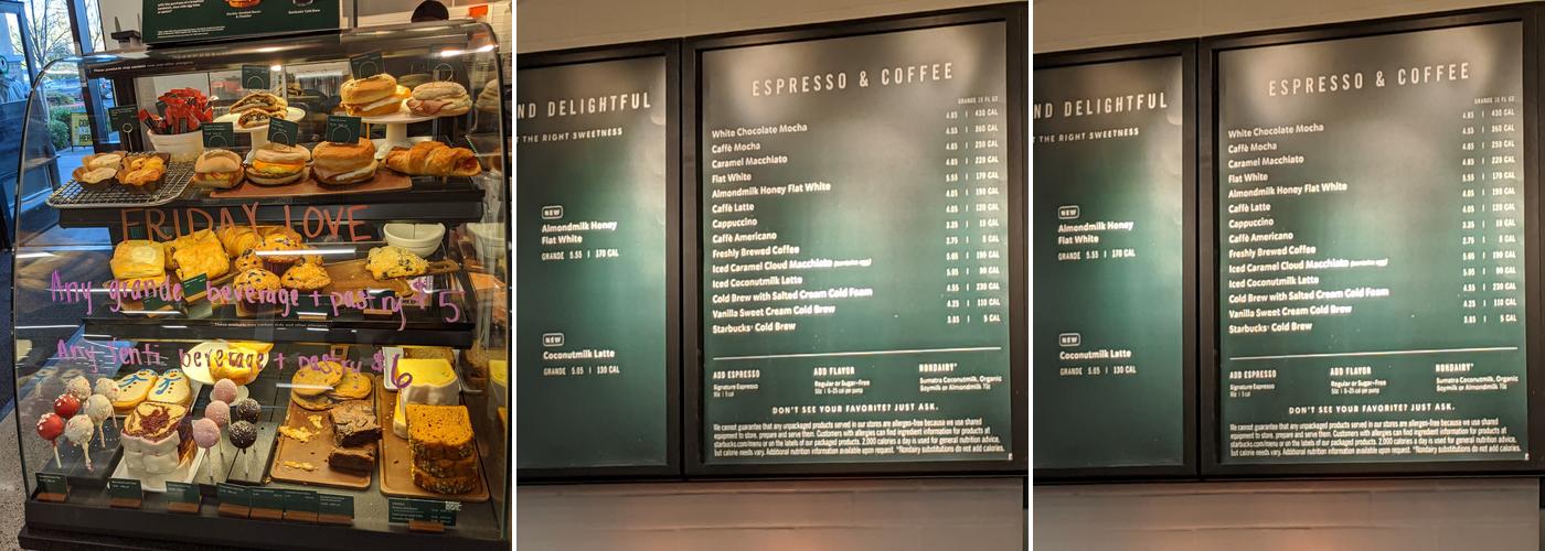 Starbucks Menu