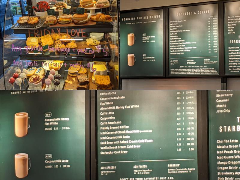 Starbucks Menu