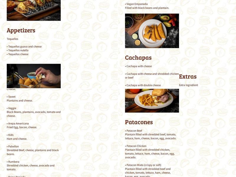 ArepasCO LLC Menu