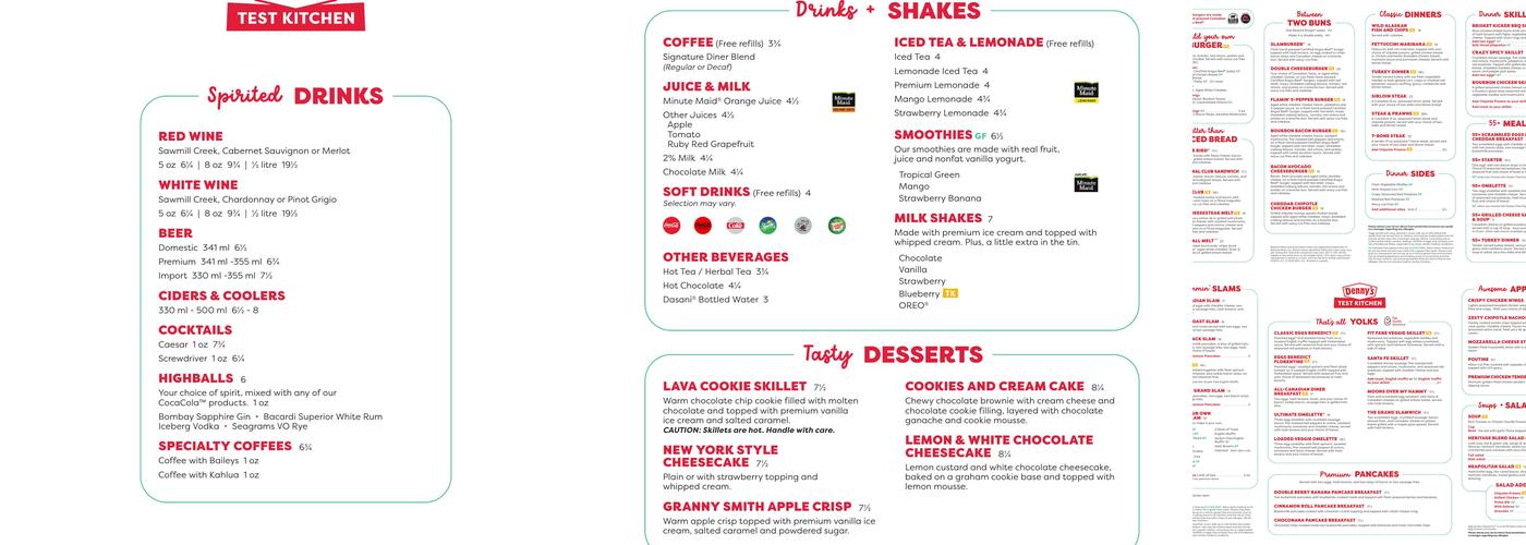 Denny's Menu