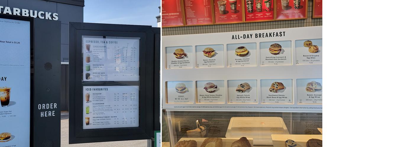 Starbucks Menu