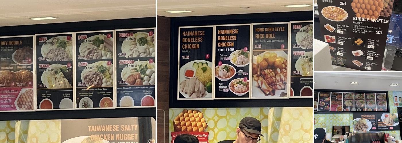 Bubble Waffle Cafe Menu