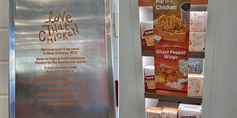 Popeyes Louisiana Kitchen Menu