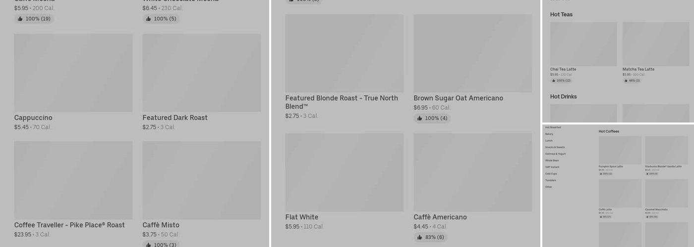 Starbucks Menu