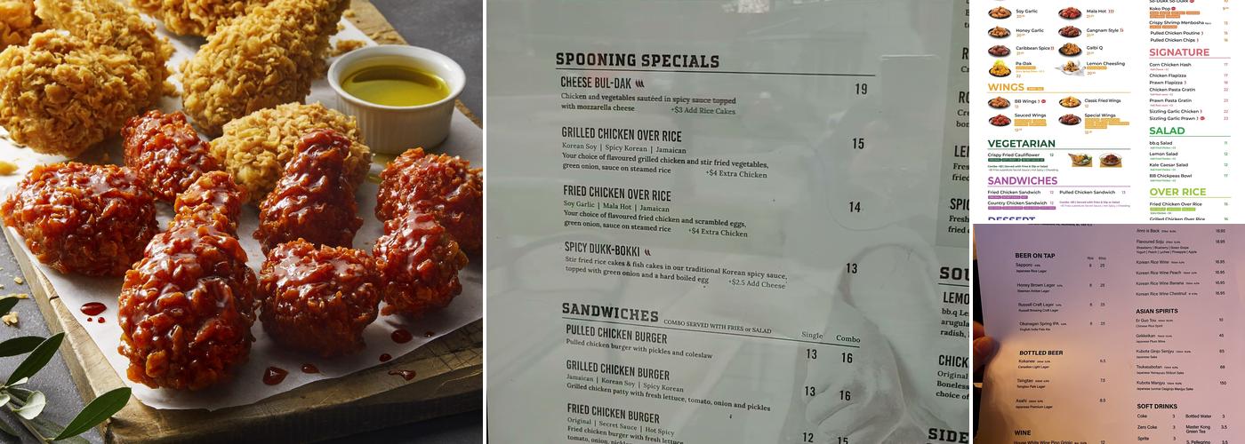 bbq Chicken Menu
