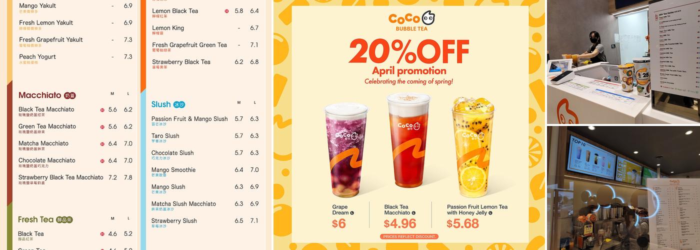 Coco Bubble Tea (Broadmoor) Menu