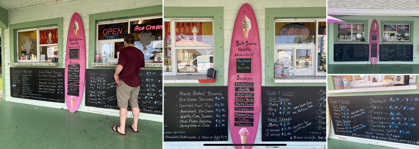 Beachside Creamery Menu