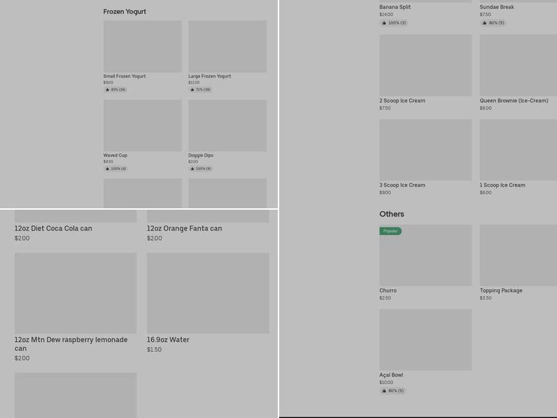 The Skinny Dip Frozen Yogurt Bar Ocoee Menu