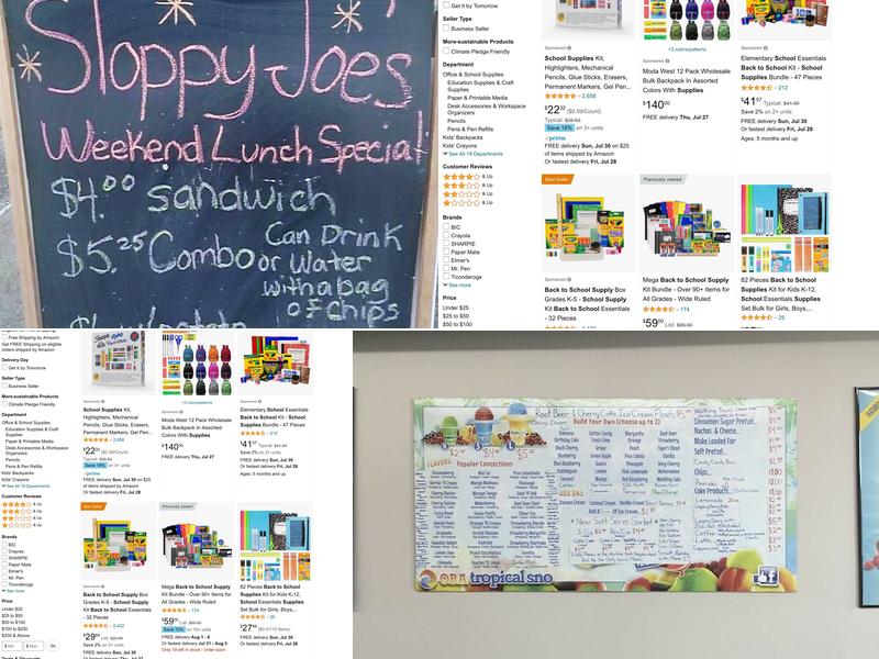 Bluegrass Brad's Menu