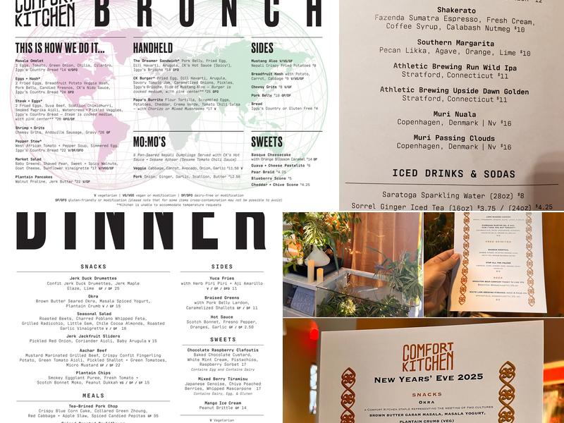 Comfort Kitchen Menu