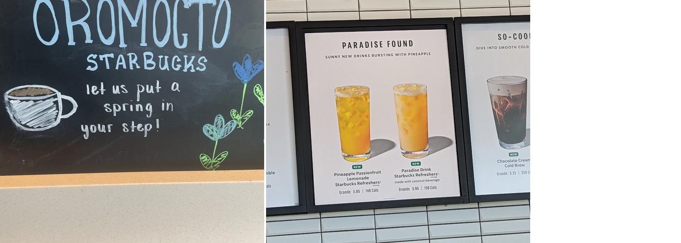 Starbucks Menu