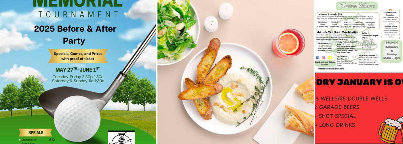 The Station Bar and Venue Menu