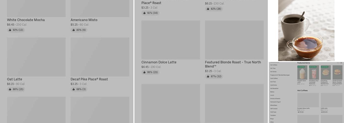 Starbucks Menu