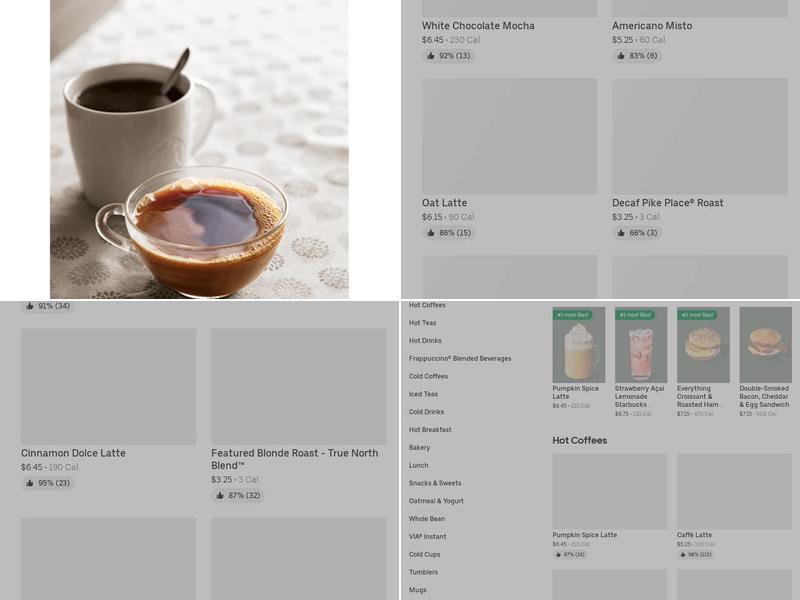 Starbucks Menu