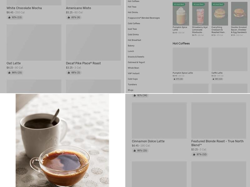 Starbucks Menu