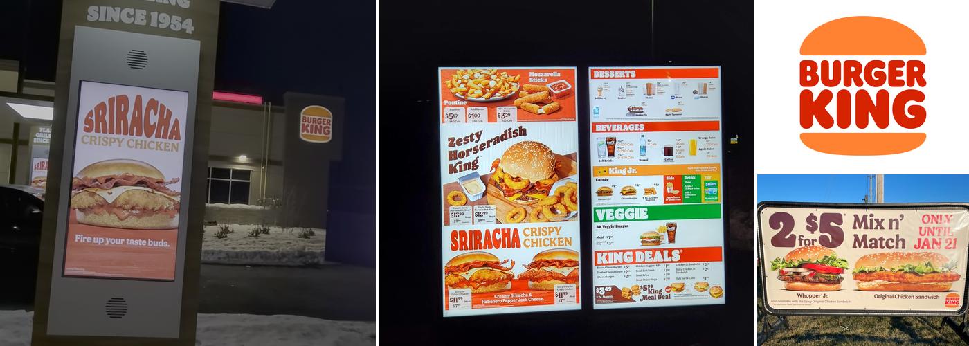 Burger King Menu