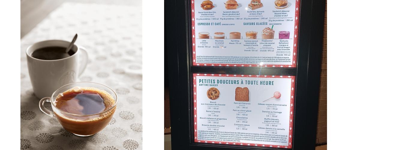 Starbucks Menu