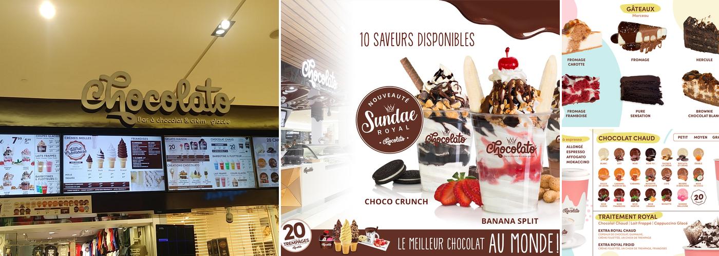 Chocolato - Mail Champlain Menu