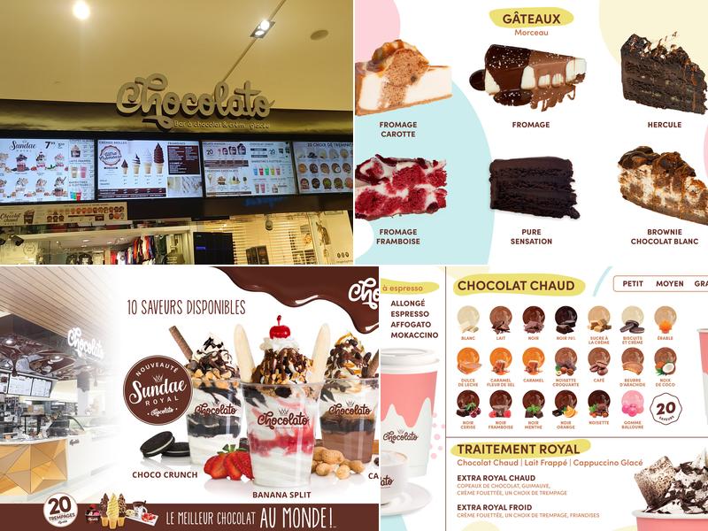 Chocolato - Mail Champlain Menu