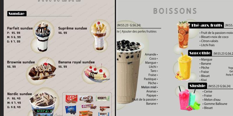 Yogen Fruits Menu