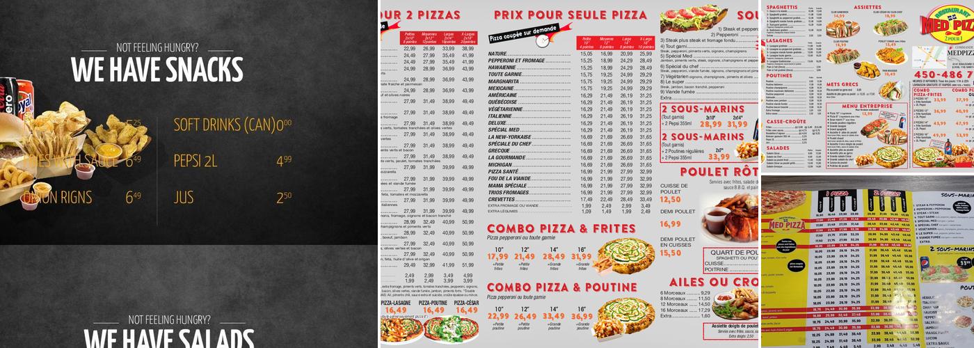 Med Pizza - St-Hubert Menu