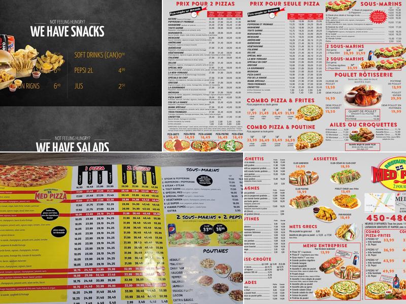 Med Pizza - St-Hubert Menu