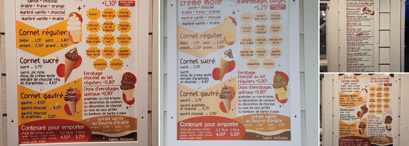 Bar Laitier Ashini Menu