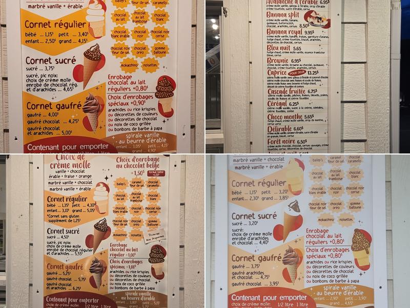 Bar Laitier Ashini Menu