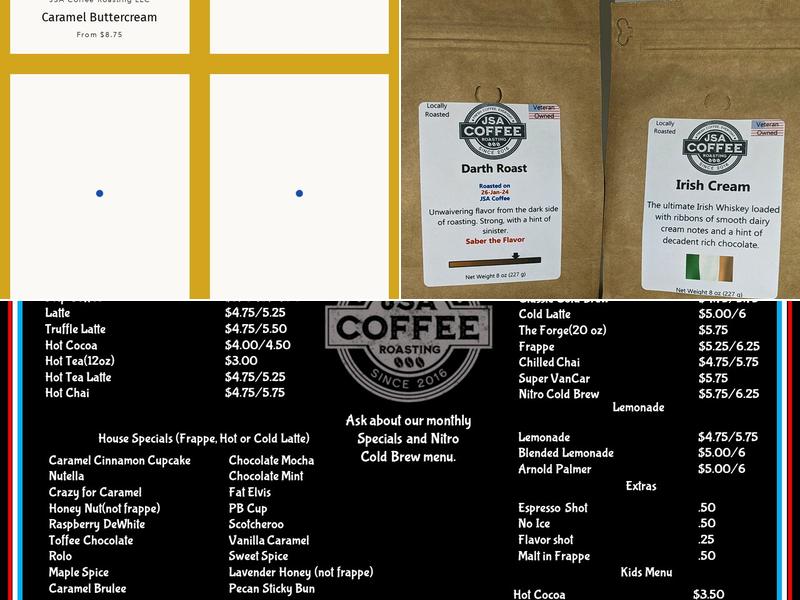 JSA Coffee Roasting LLC Menu