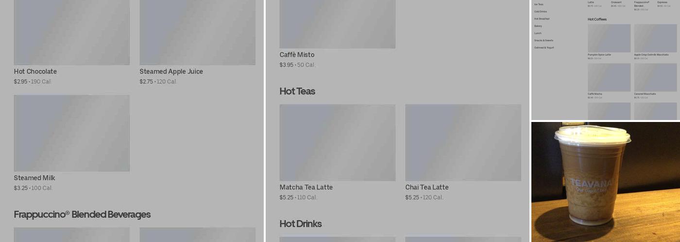 Starbucks Menu