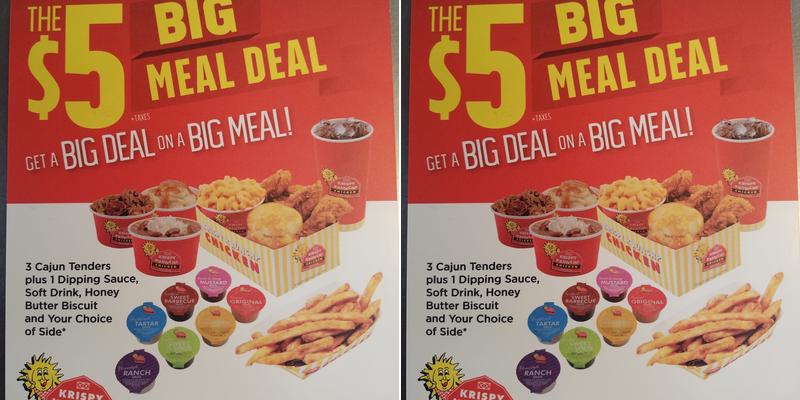 Krispy Krunchy Chicken Menu
