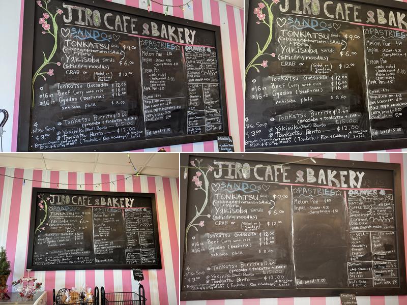 Jiro Cafe & Bakery Menu